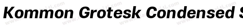 Kommon Grotesk Condensed SemiBold字体转换